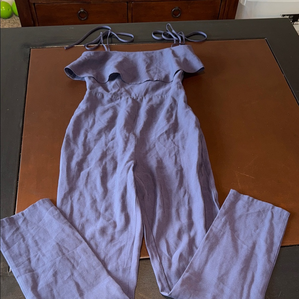 Tularosa Women's Lavender Jumpsuit with Tie Straps